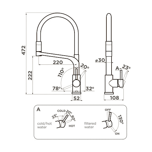 Смеситель Sinto 2 Plus