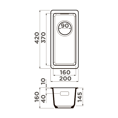 Мойка Kata 20-U