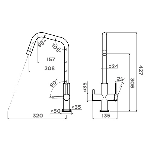 Смеситель Miyako
