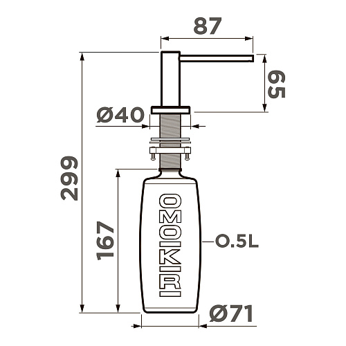 Дозатор для моющего средства OM-10