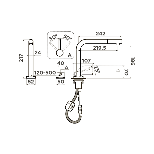 Смеситель Nara-S