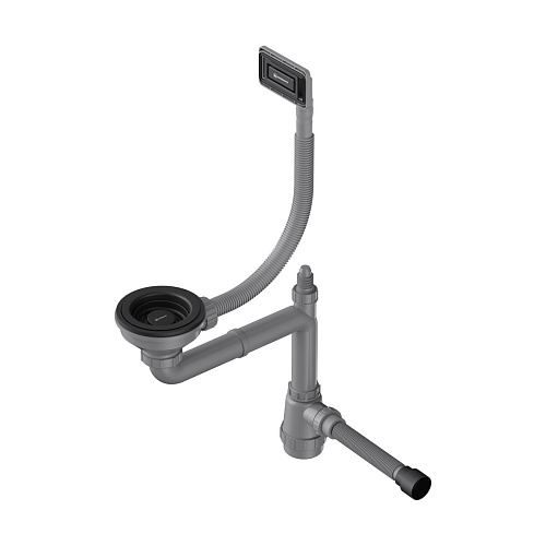 Арматура для 1-чашевых моек WK-1-UN с универсальным прямоугольным переливом