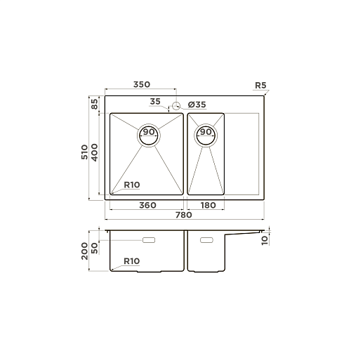 Мойка Akisame 78-2