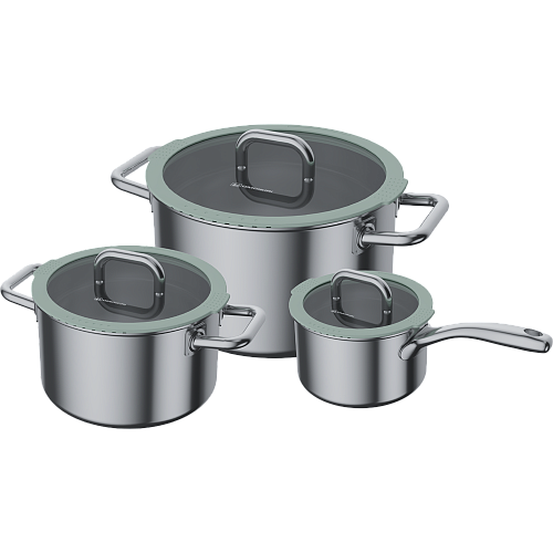 Набор посуды Kenrei Set (ковш 1,8л, кастрюли 3,4л и 5,8л)